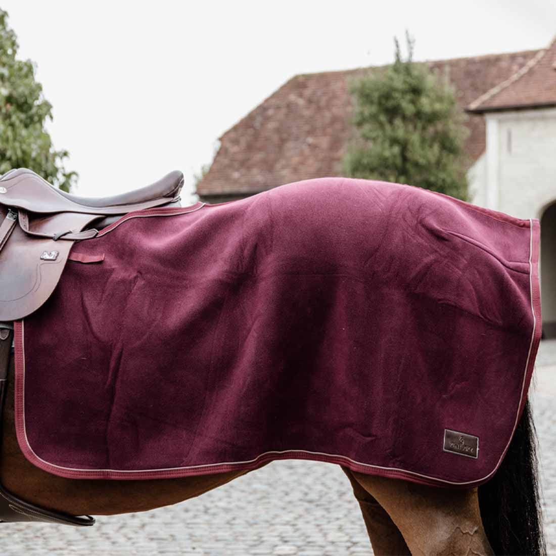 Couvre-rein Heavy Fleece Bordeaux