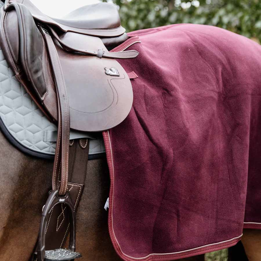 Couvre-rein Heavy Fleece Bordeaux