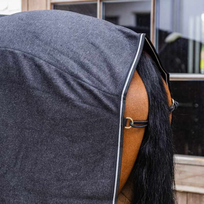 Couverture polaire Heavy Melange Noir