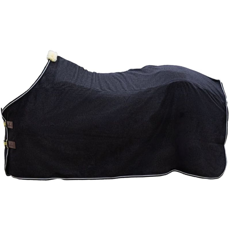 Couverture polaire Heavy Melange Noir