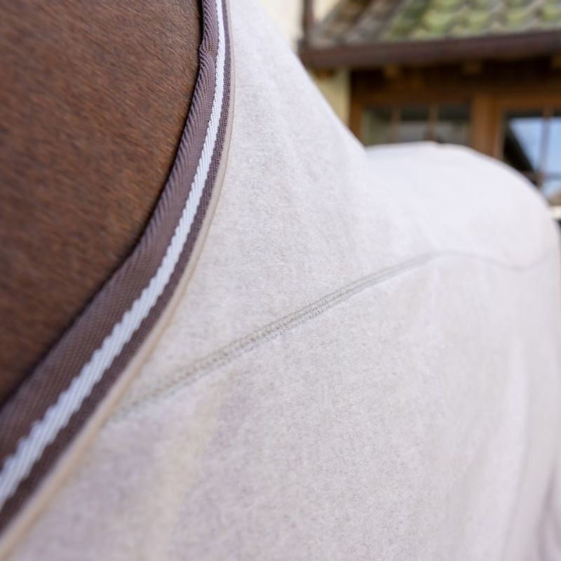 Couverture polaire Heavy Melange Beige