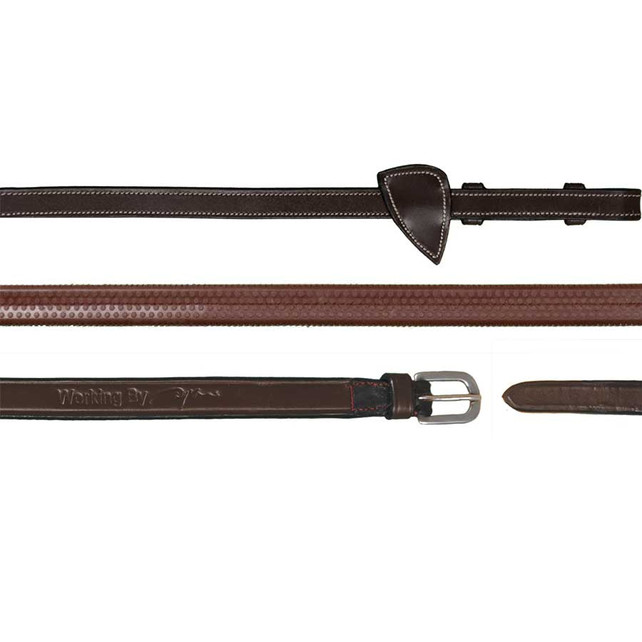 Rênes en caoutchouc 13mm WC Marron