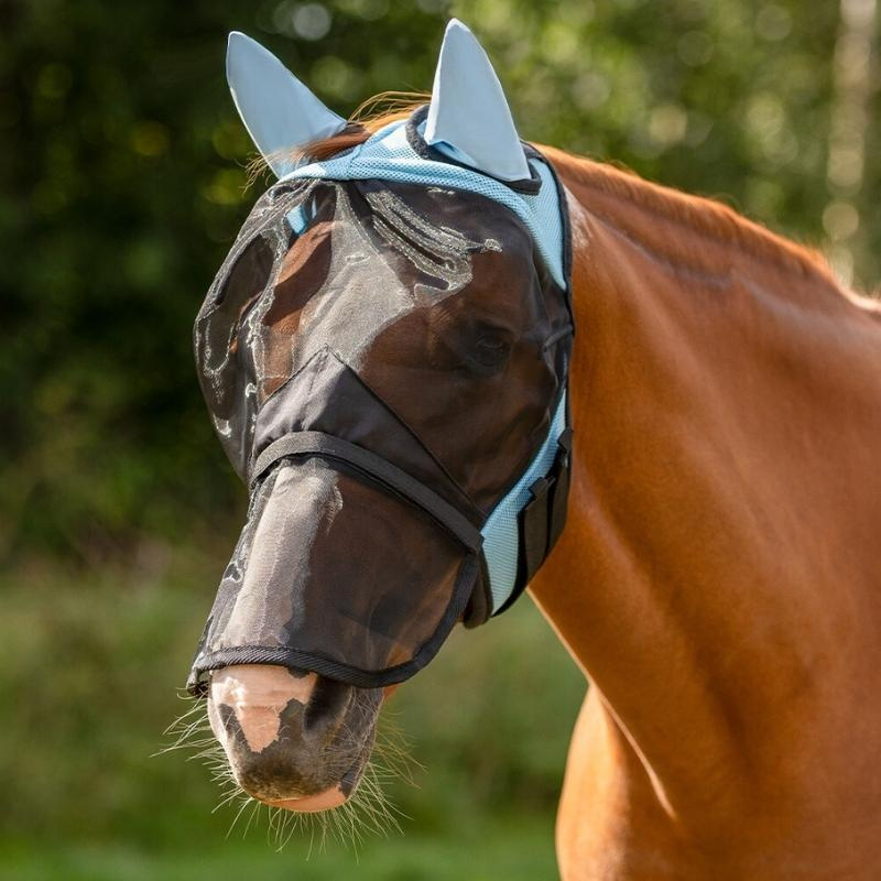 Bonnet anti-mouches Detachable Nose Bleu clair