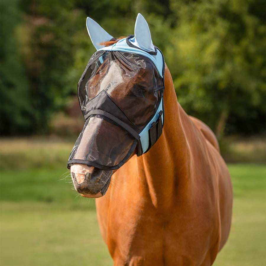 Bonnet anti-mouches Detachable Nose Bleu clair