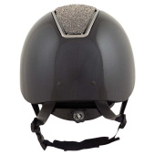 Casque d'équitation Omega Glamourous Glossy Noir/Gunmetal Casque d'équitation Omega Glamourous Glossy Noir/Gunmetal
