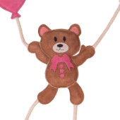 Jouet pour chevaux Ours de la Saint-Valentin en Daim Brun/Rose Jouet pour chevaux Ours de la Saint-Valentin en Daim Brun/Rose