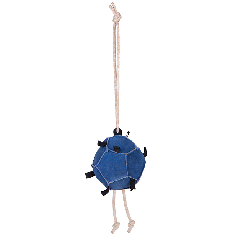Jouet pour chevaux Balle Loop en Daim Bleu
