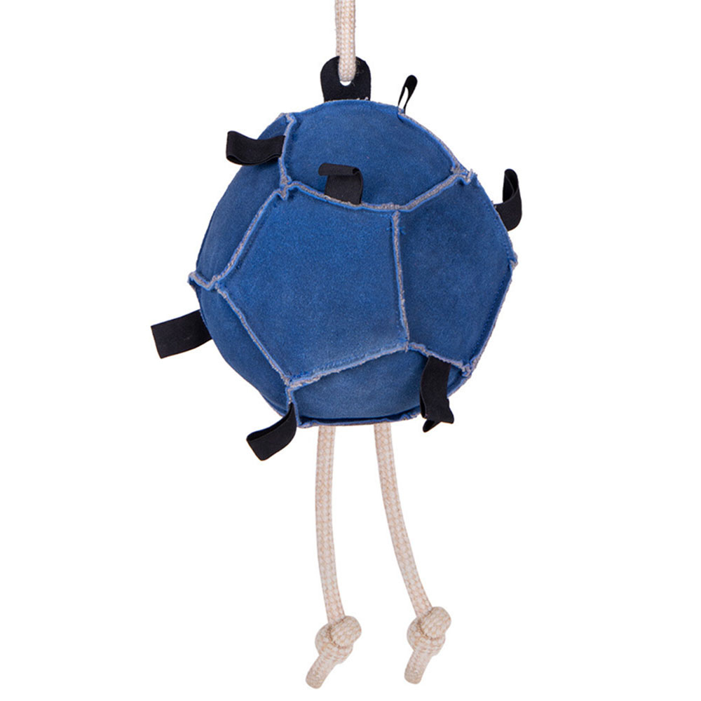 Jouet pour chevaux Balle Loop en Daim Bleu