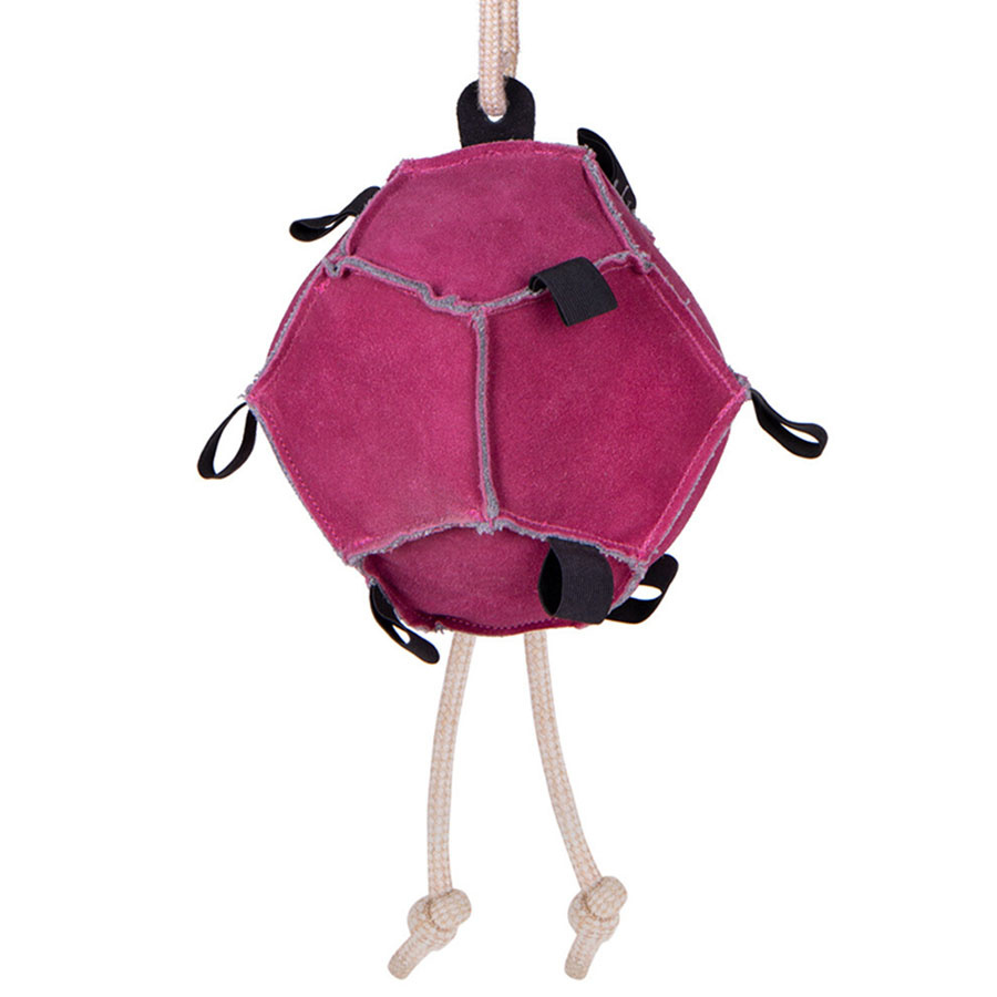 Jouet pour chevaux Balle Loop en Daim Rose