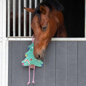 Jouet pour chevaux Sapin de Noël en Daim Vert