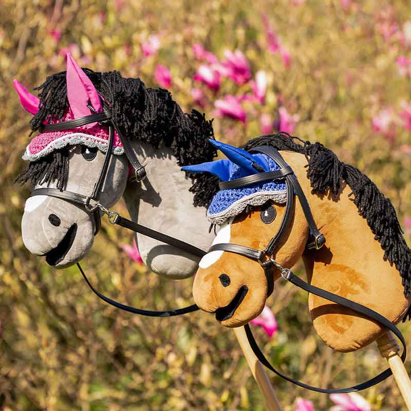 Bridon sans mors pour cheval-bâton Noir