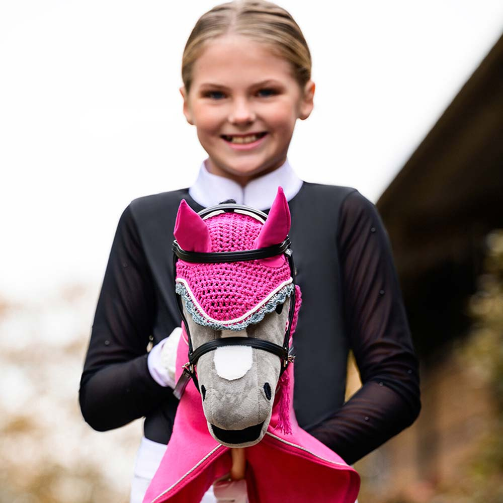 Bonnet pour Cheval-bâton Rose