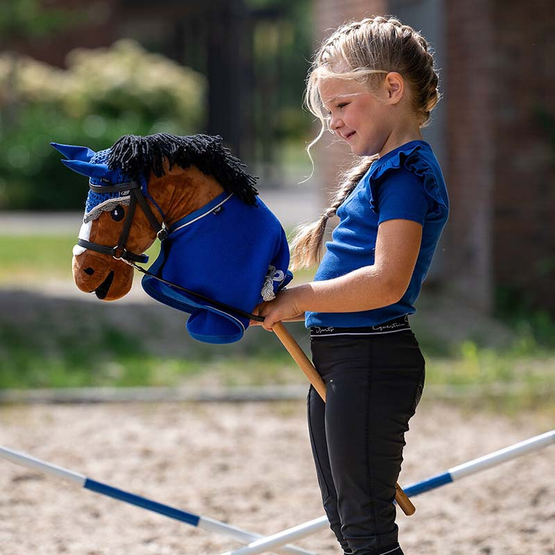 Bonnet pour Cheval-bâton Bleu