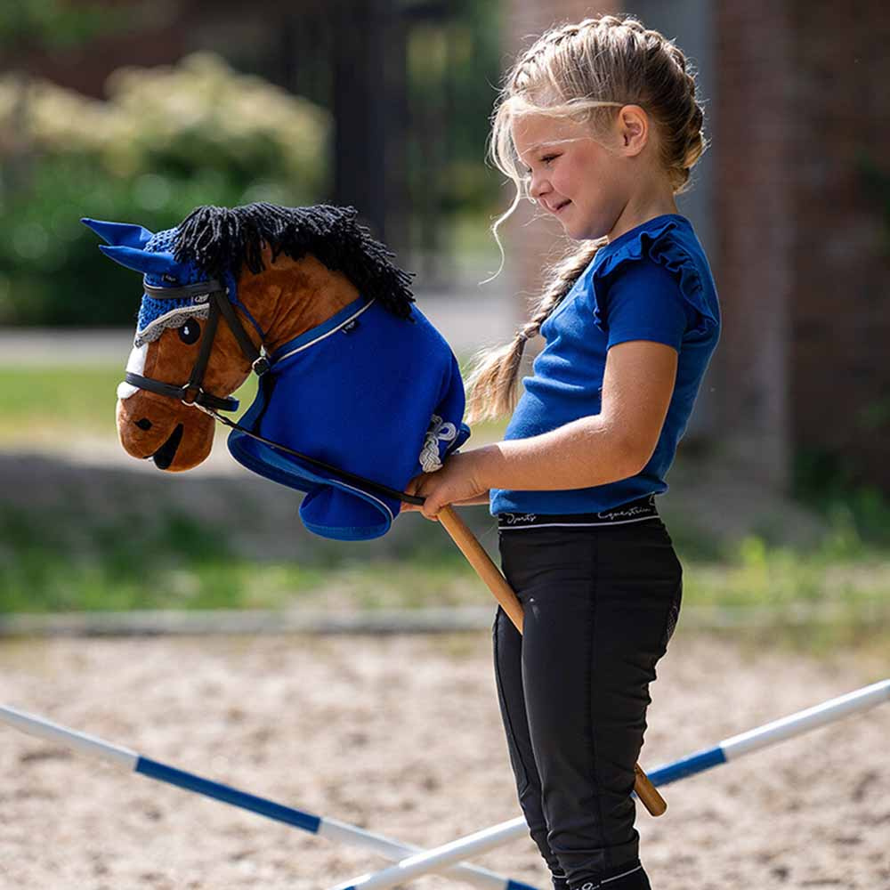 Couverture polaire pour cheval-bâton Bleu