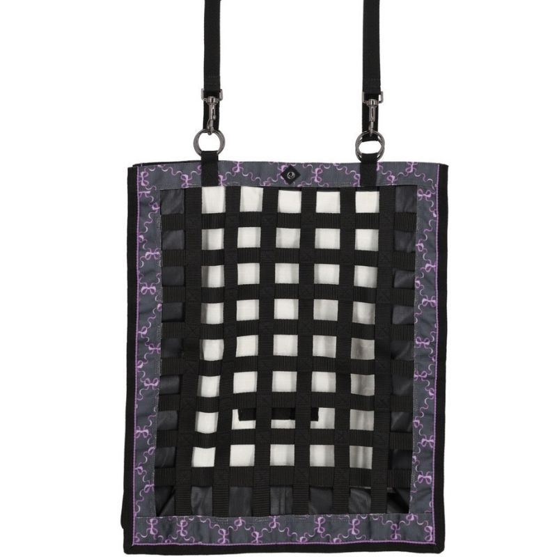 Sac à foin Slowfeeder Turnout Bows Noir