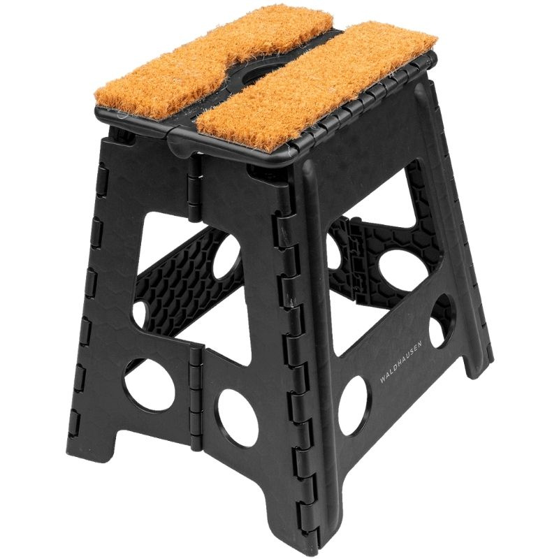 Tabouret d’écurie pliant Coconut Fibre Noir