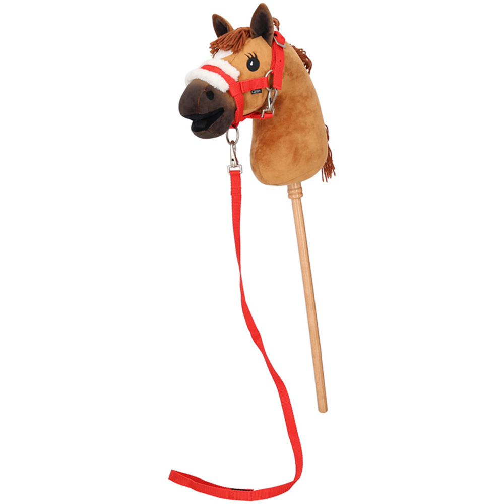 Licol et Longe pour Cheval-bâton Christmas Rouge/Blanc