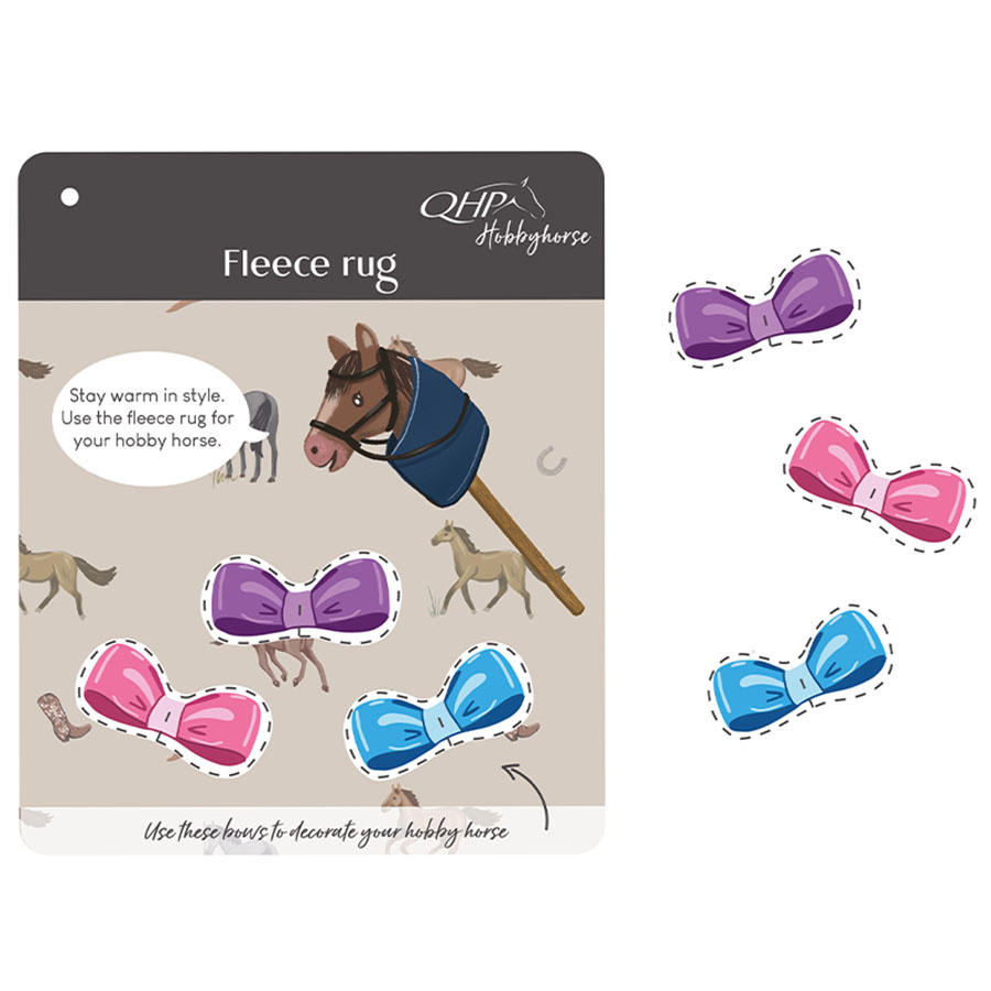 Couverture polaire pour cheval-bâton Christmas Rouge/Blanc