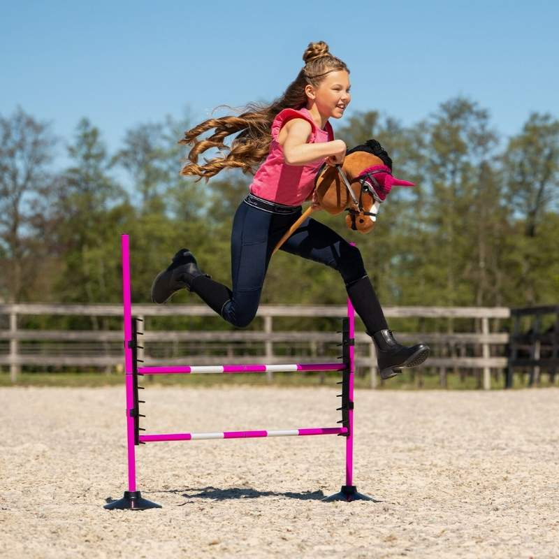 Obstacle pour cheval-bâton Rose