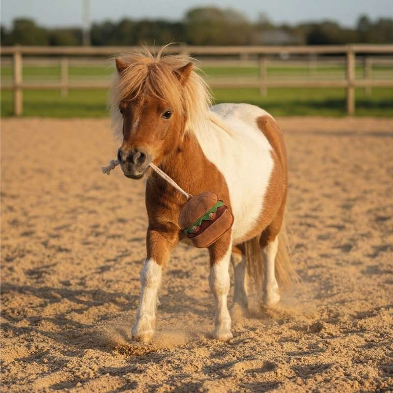 Jouet pour cheval Snackcounter Hamburger