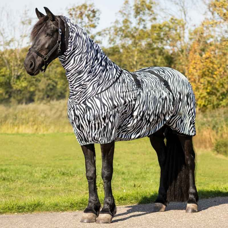 Couverture anti-démangeaisons Big Neck Zebra Noir/Blanc
