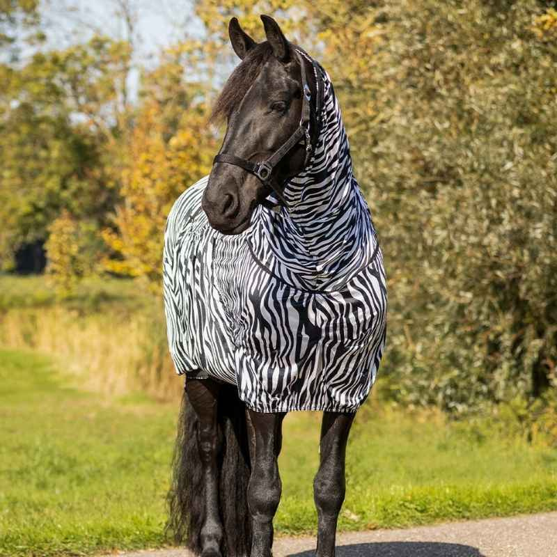 Couverture anti-démangeaisons Big Neck Zebra Noir/Blanc