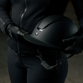Casque d'équitation HS Vision Shadow Chrome Noir Casque d'équitation HS Vision Shadow Chrome Noir
