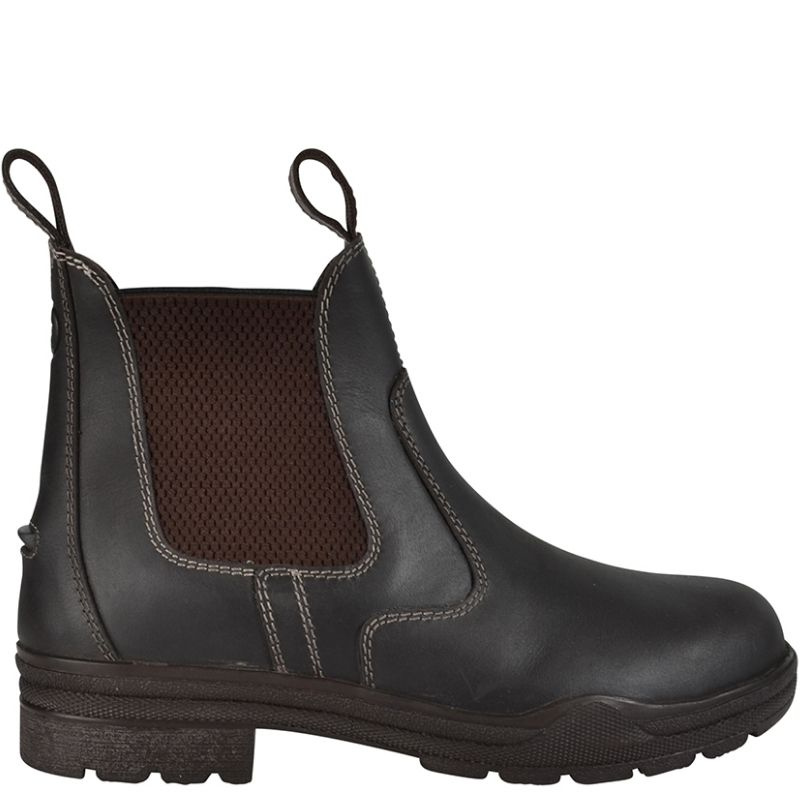 Boots d’équitation HS Leather Steel Toe Marron