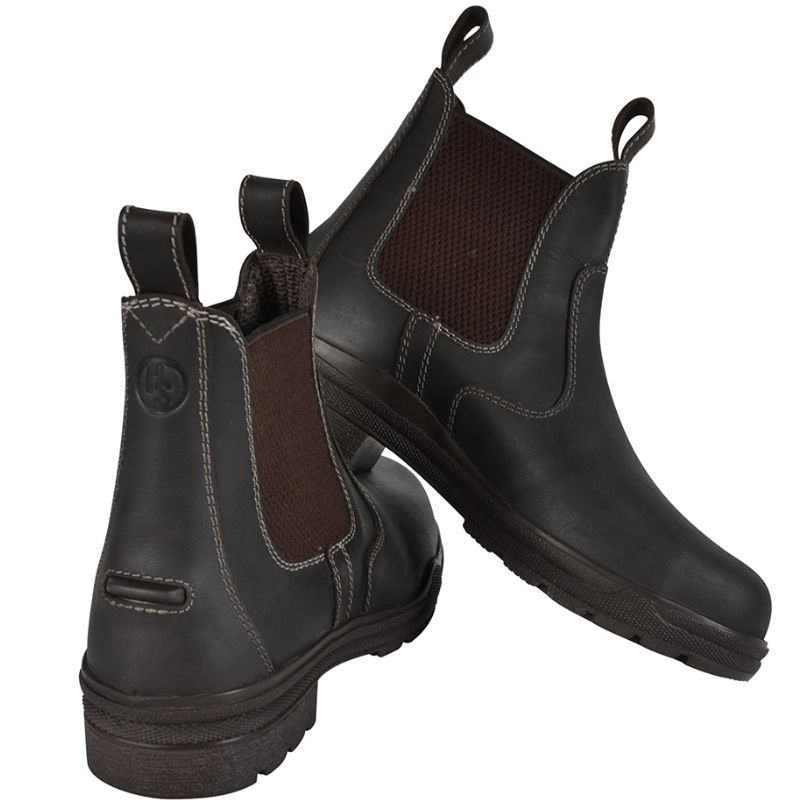 Boots d’équitation HS Leather Steel Toe Marron
