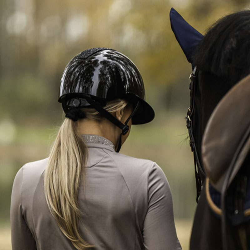 Casque d'équitation HS MIPS Vision Pailleté Noir