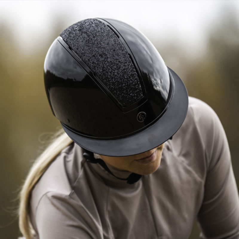 Casque d'équitation HS MIPS Vision Pailleté Noir