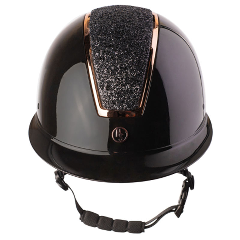 Casque d'équitation HS MIPS Vision Chrome Noir/Rose doré Small