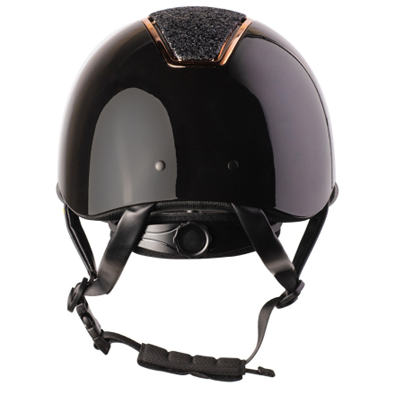 Casque d'équitation HS MIPS Vision Chrome Noir/Rose doré Small