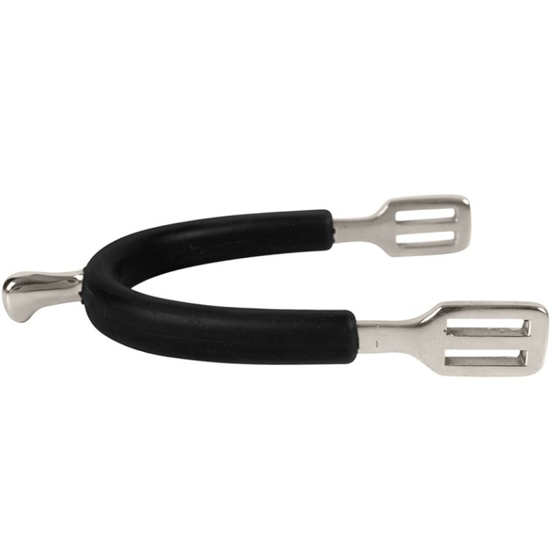 Éperons HS Rubber-Coated 15mm Noir/Argent