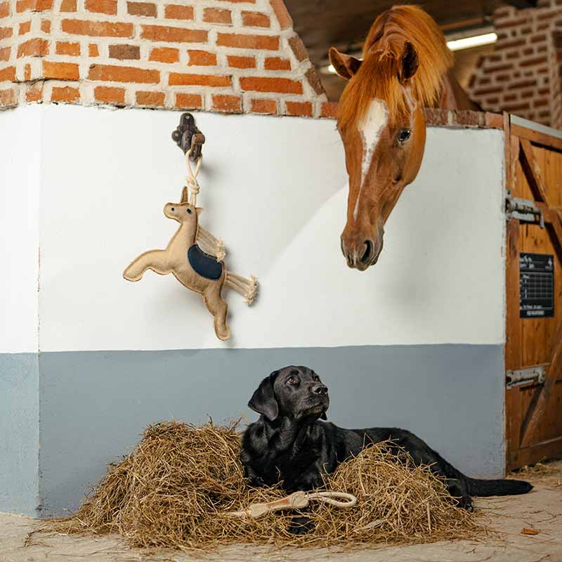Jouet pour chevaux Licorne HS en Jute Naturelle