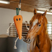 Jouet pour chevaux Carotte HS en Daim Orange