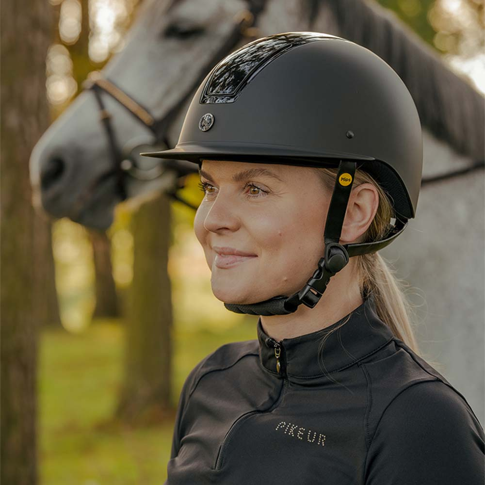 Casque d'équitation HS MIPS Vision Mat Agate Noir Small