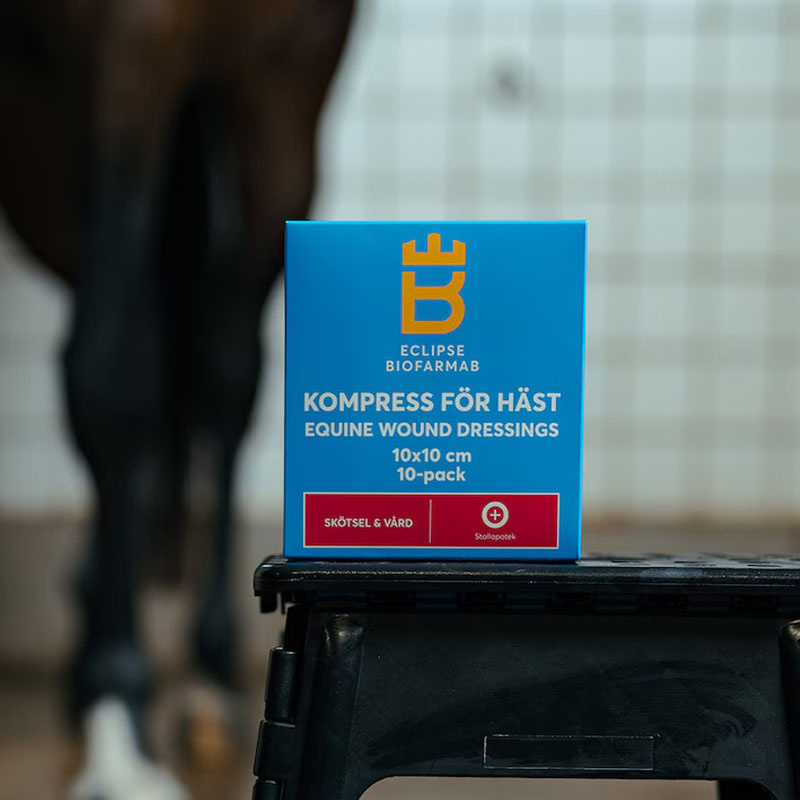 Compresse stérile pour cheval 10-pack Blanc 10x10 cm
