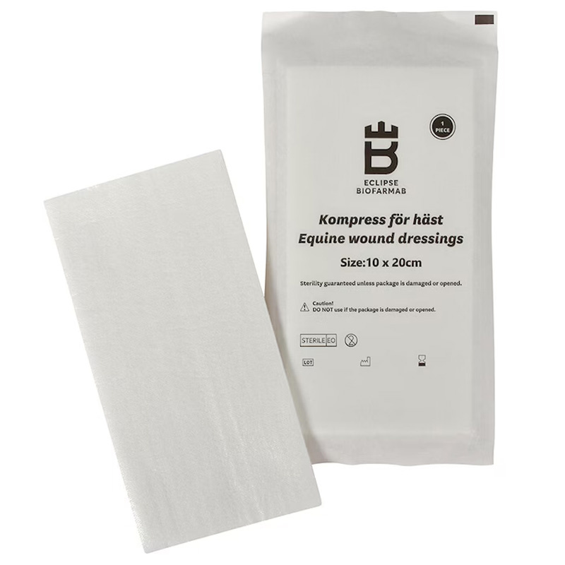 Compresses stériles pour cheval 5-pack Blanc 10x20 cm