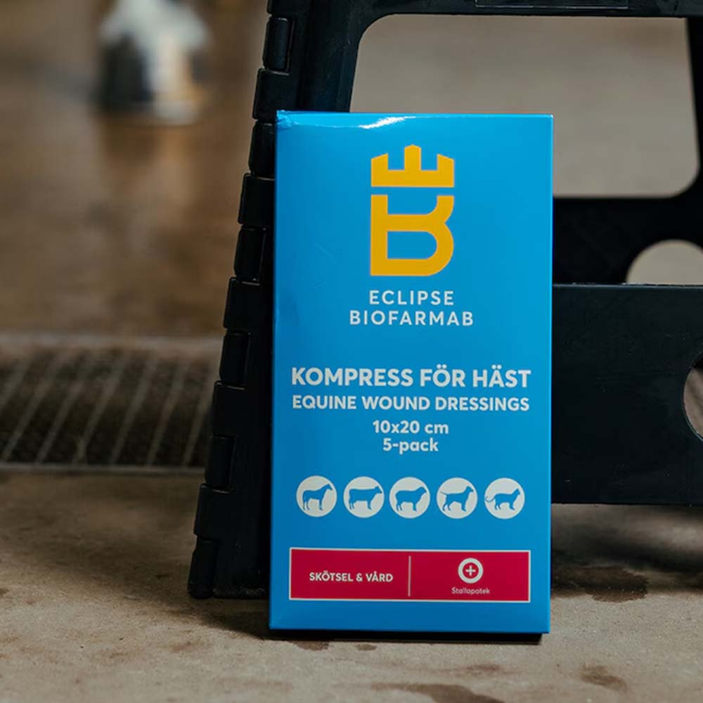 Compresses stériles pour cheval 5-pack Blanc 10x20 cm