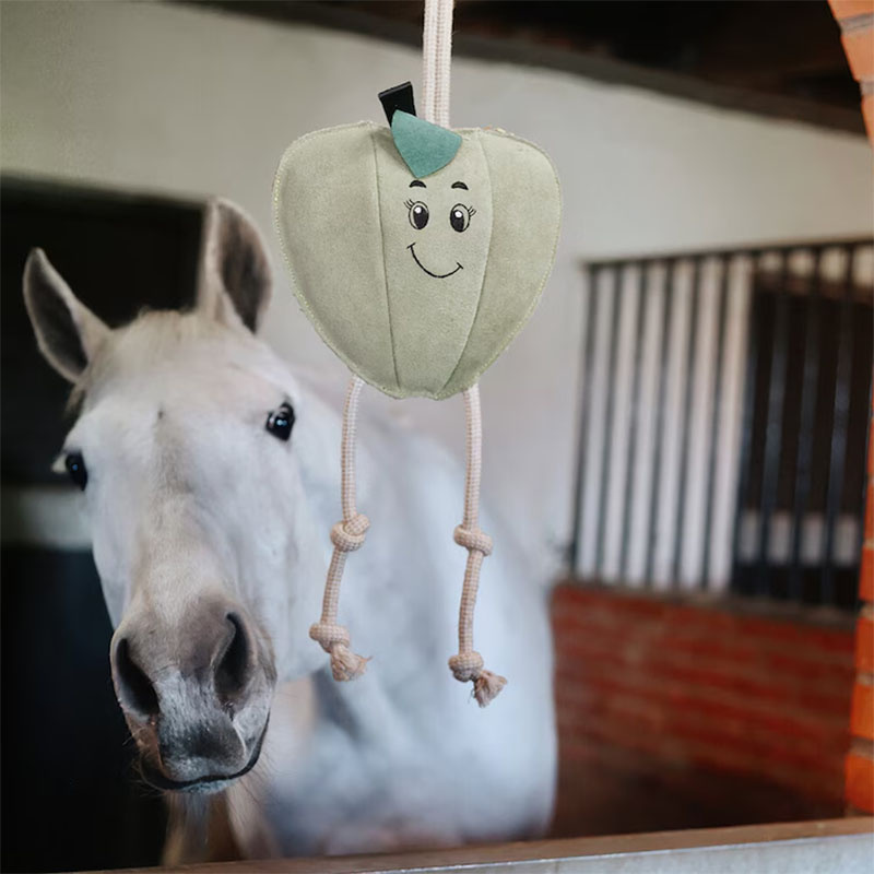 Jouet pour Cheval HS Pomme en Daim Vert