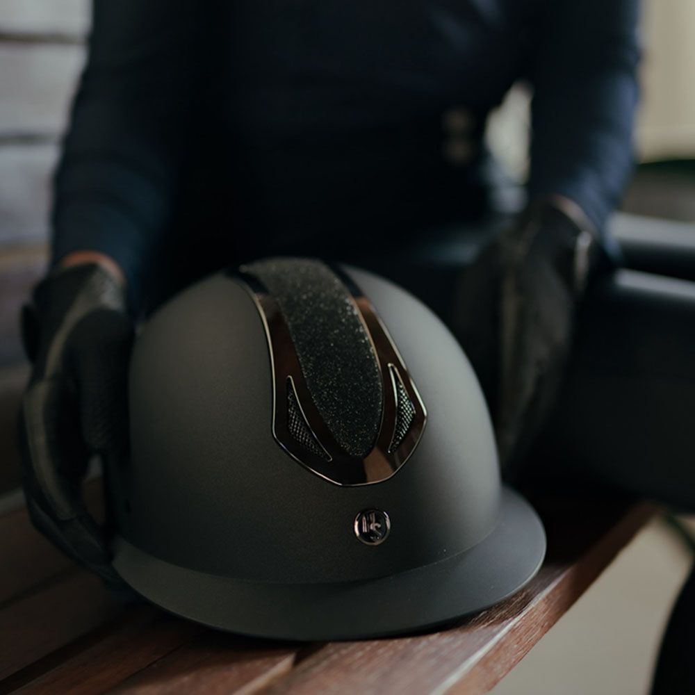 Casque d'équitation HS Victory Glimmer Noir