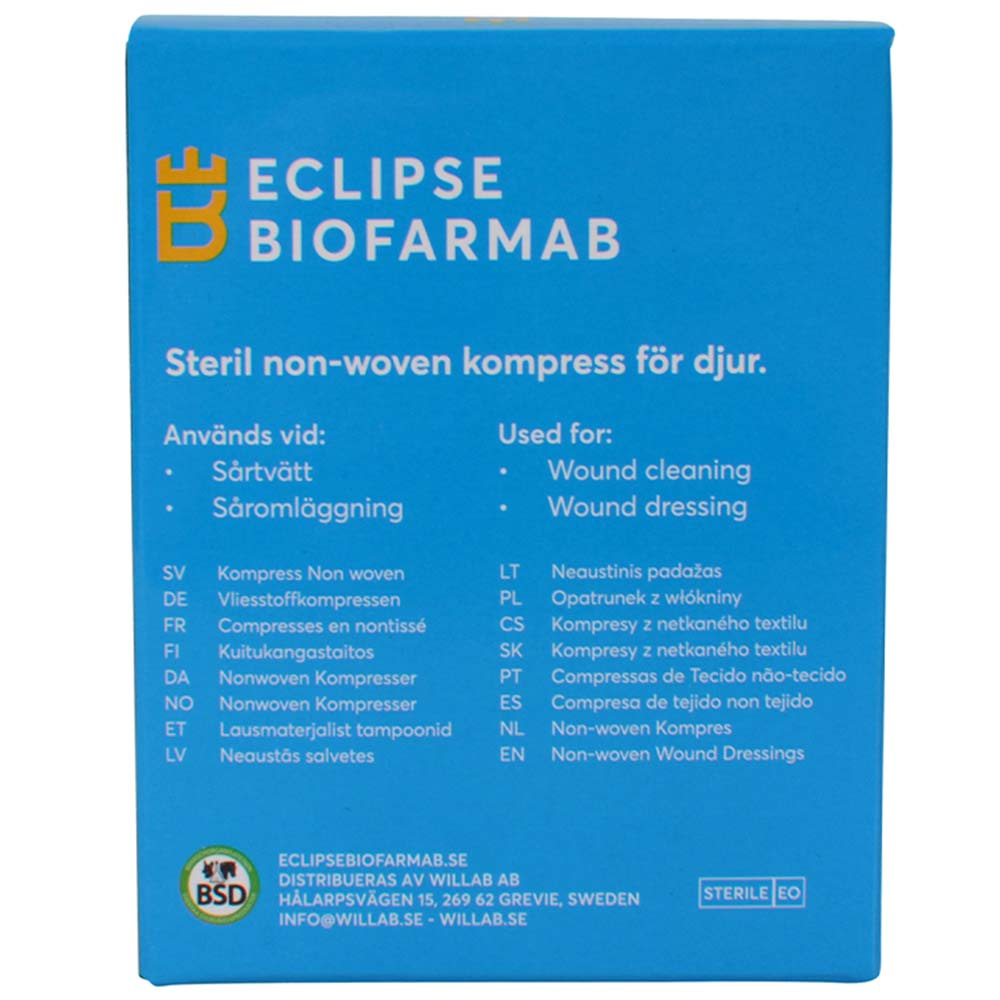 Compresses stériles pour plaies équines 5-pack 5x5cm