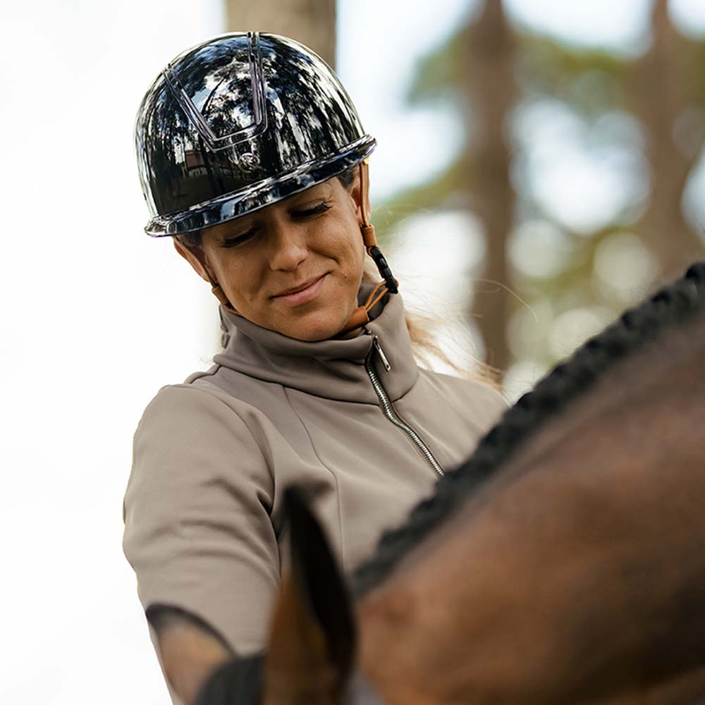Casque d'équitation HS MIPS Vision Shiny Gem Noir