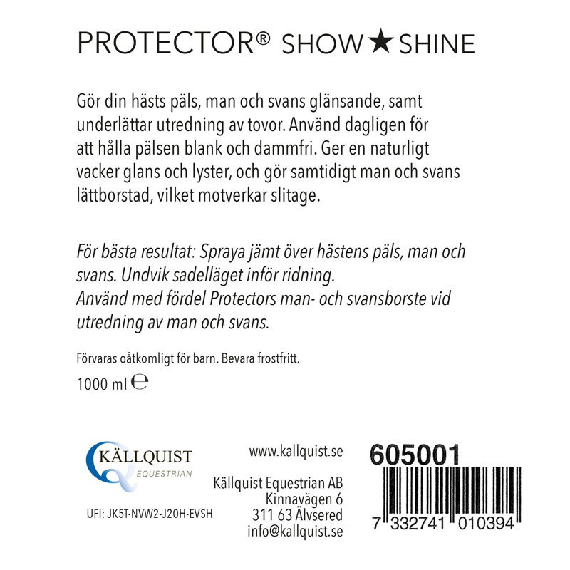 Brillance du pelage Show Shine 1L