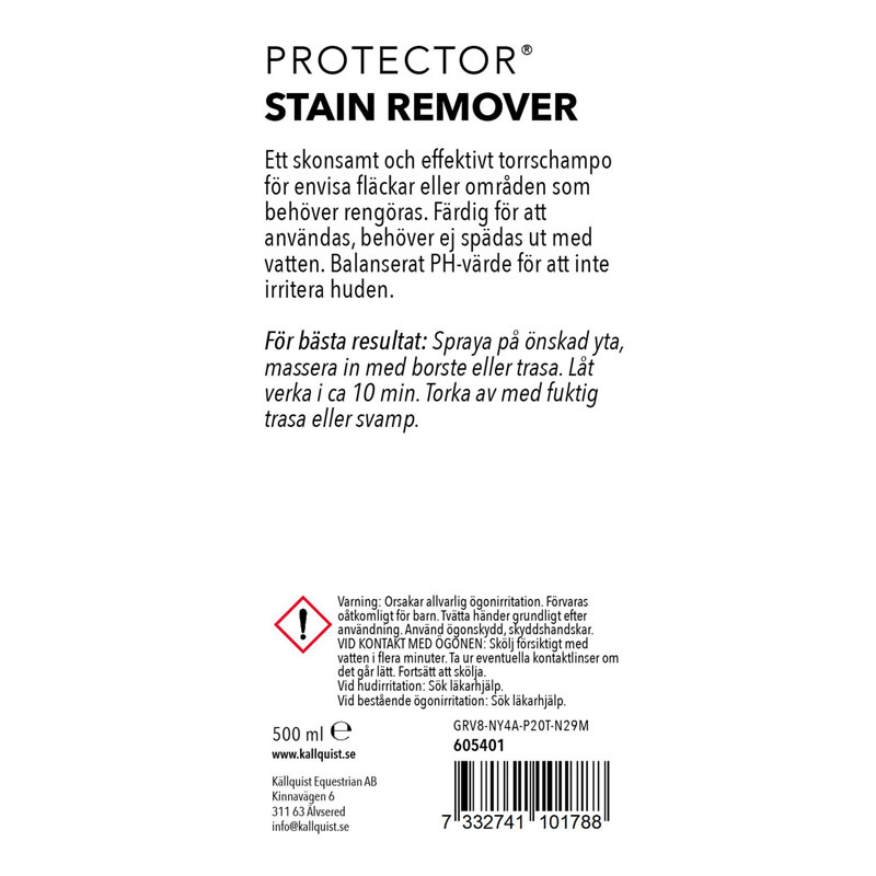 Shampooing sec Stain Remover 500ml