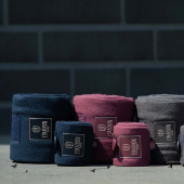Bandages pour poneys en Polaire Heritage 4-pack Bleu Marinee