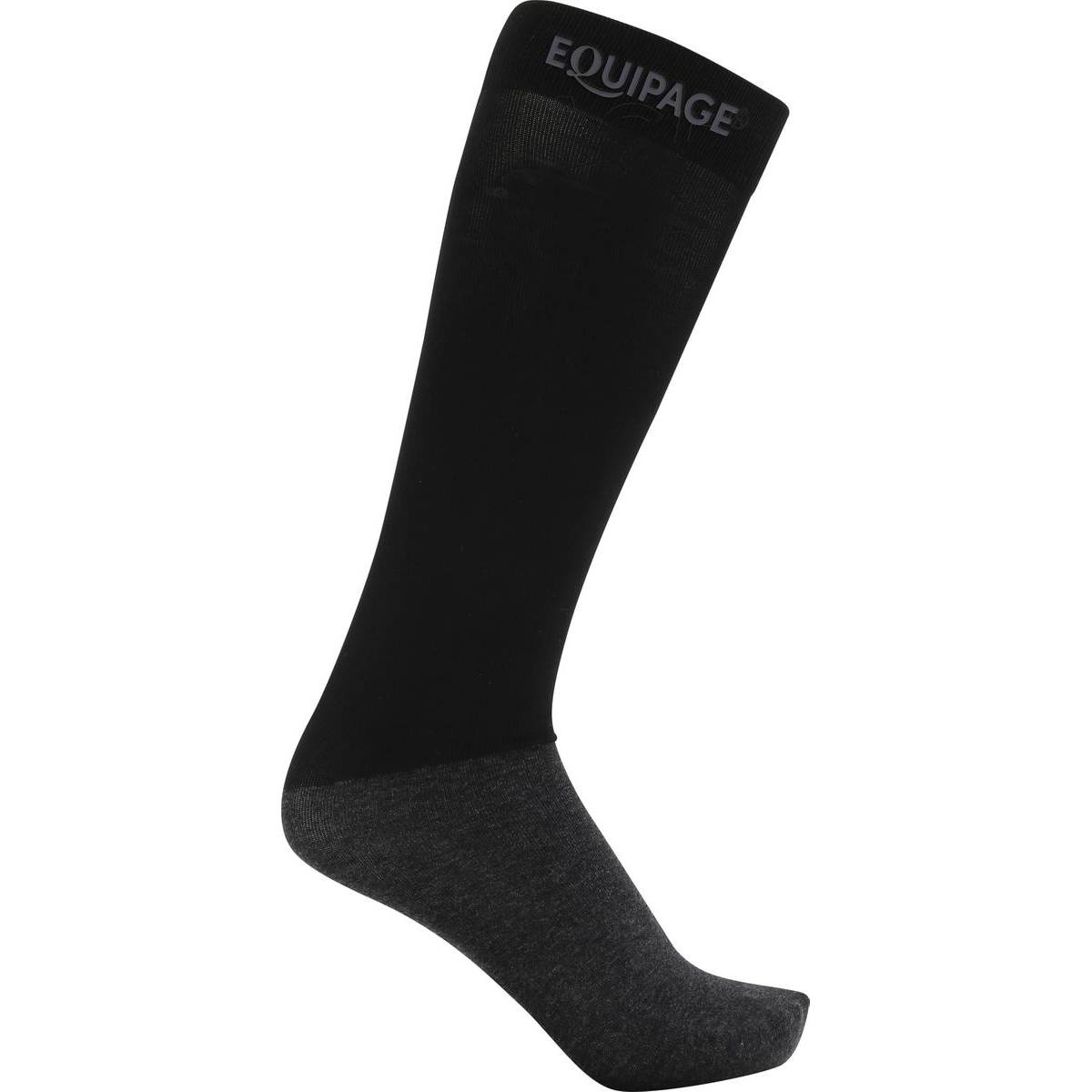 Chaussettes équitation Confort 2 paires Noir