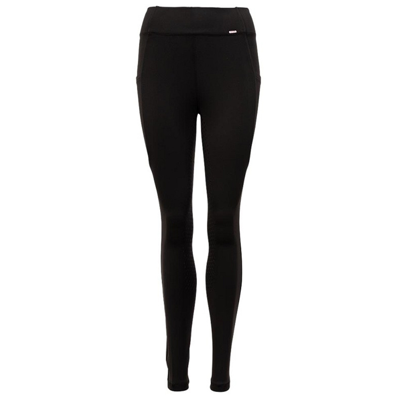 Collants d'équitation enfant/junior Bouvardia Silicone intégral Noir