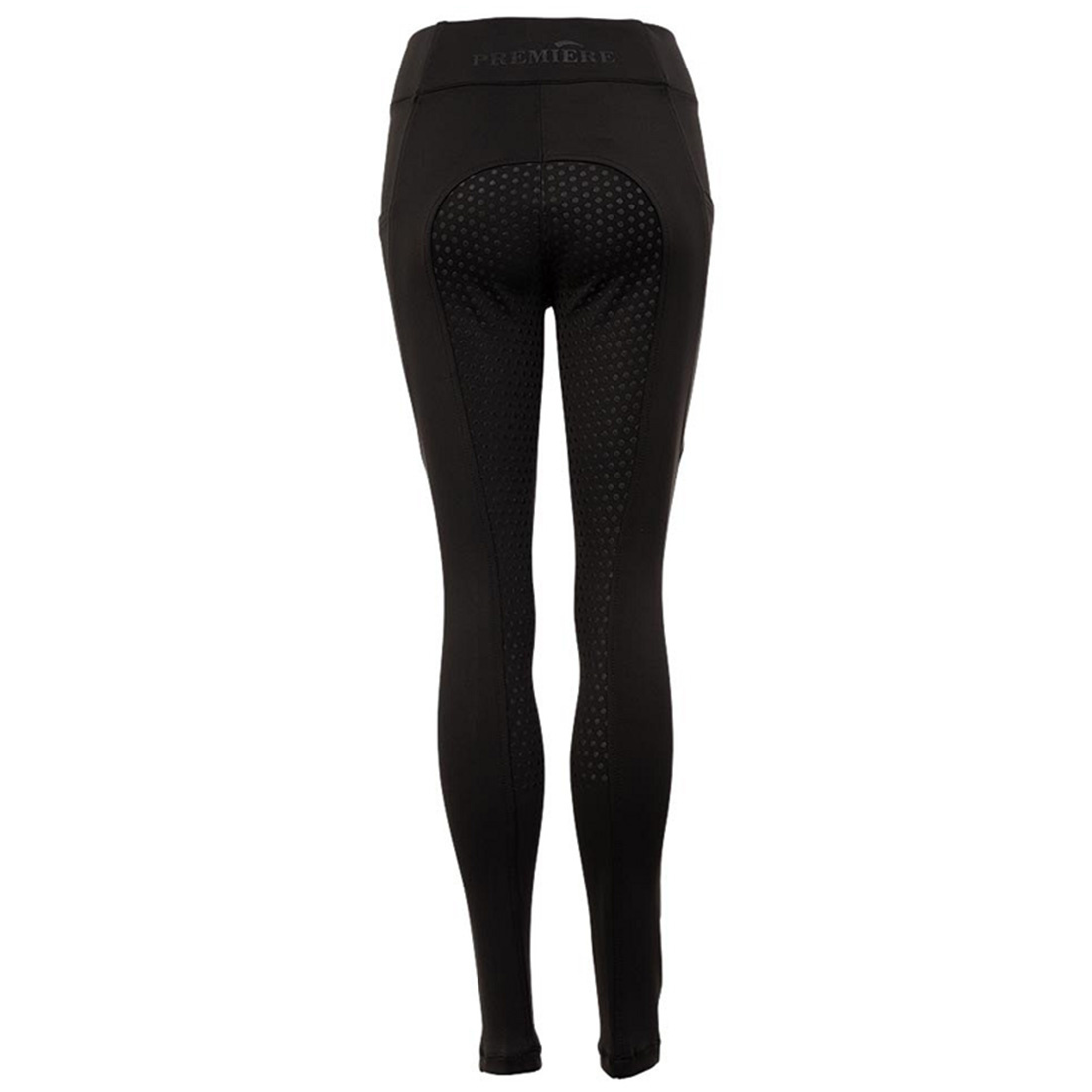 Collants d'équitation enfant/junior Bouvardia Silicone intégral Noir